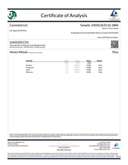 CBD Isolate 99%+ Pure